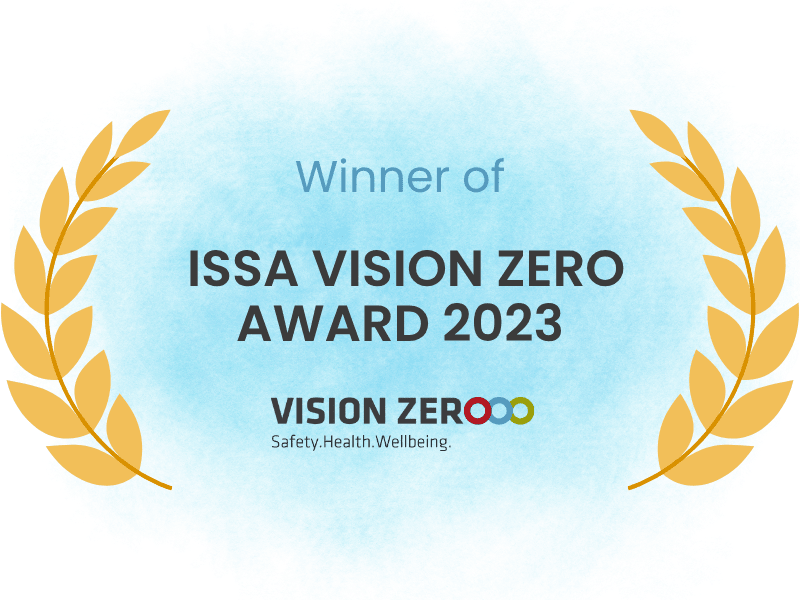 Winner of ISSA Vision Zero Award ISSA Vision Zero Award 2023
