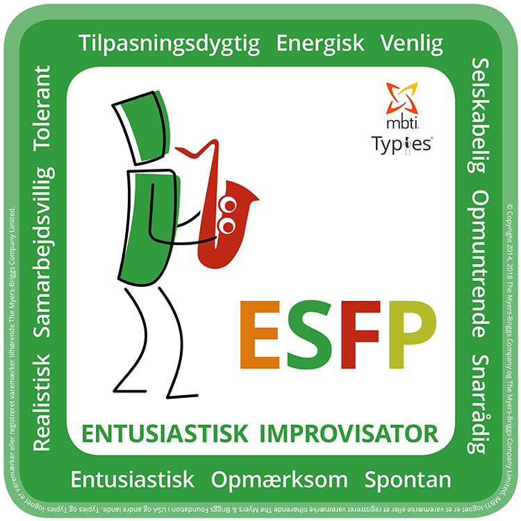 ESFP-typie-DA-750x750 ESFP type kode MBTI® Typie dansk illustration