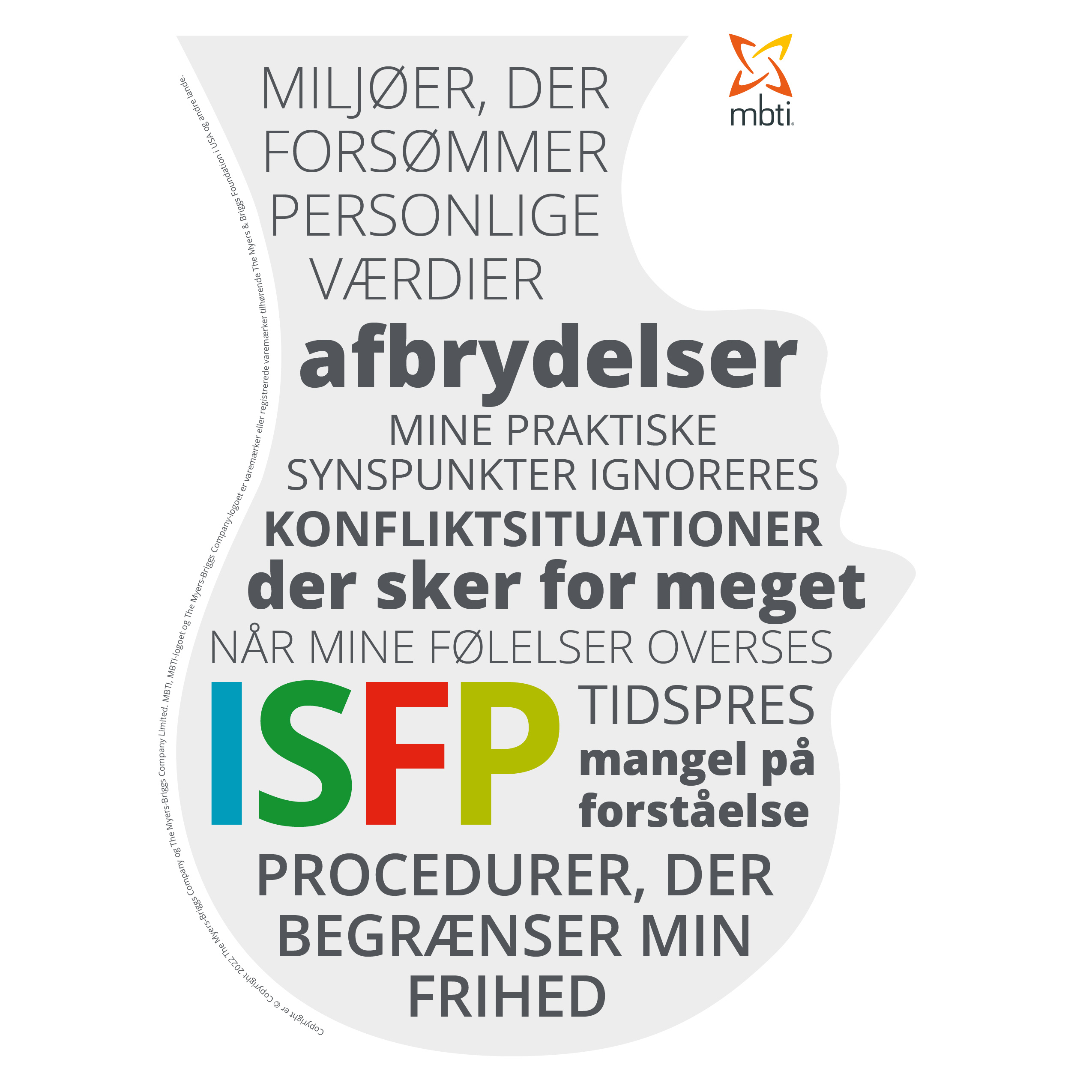 ISFP stresshoved på dansk MBTI®