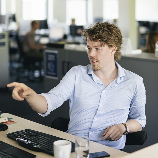 Mental-health-tools Man using mental health tools on computer
